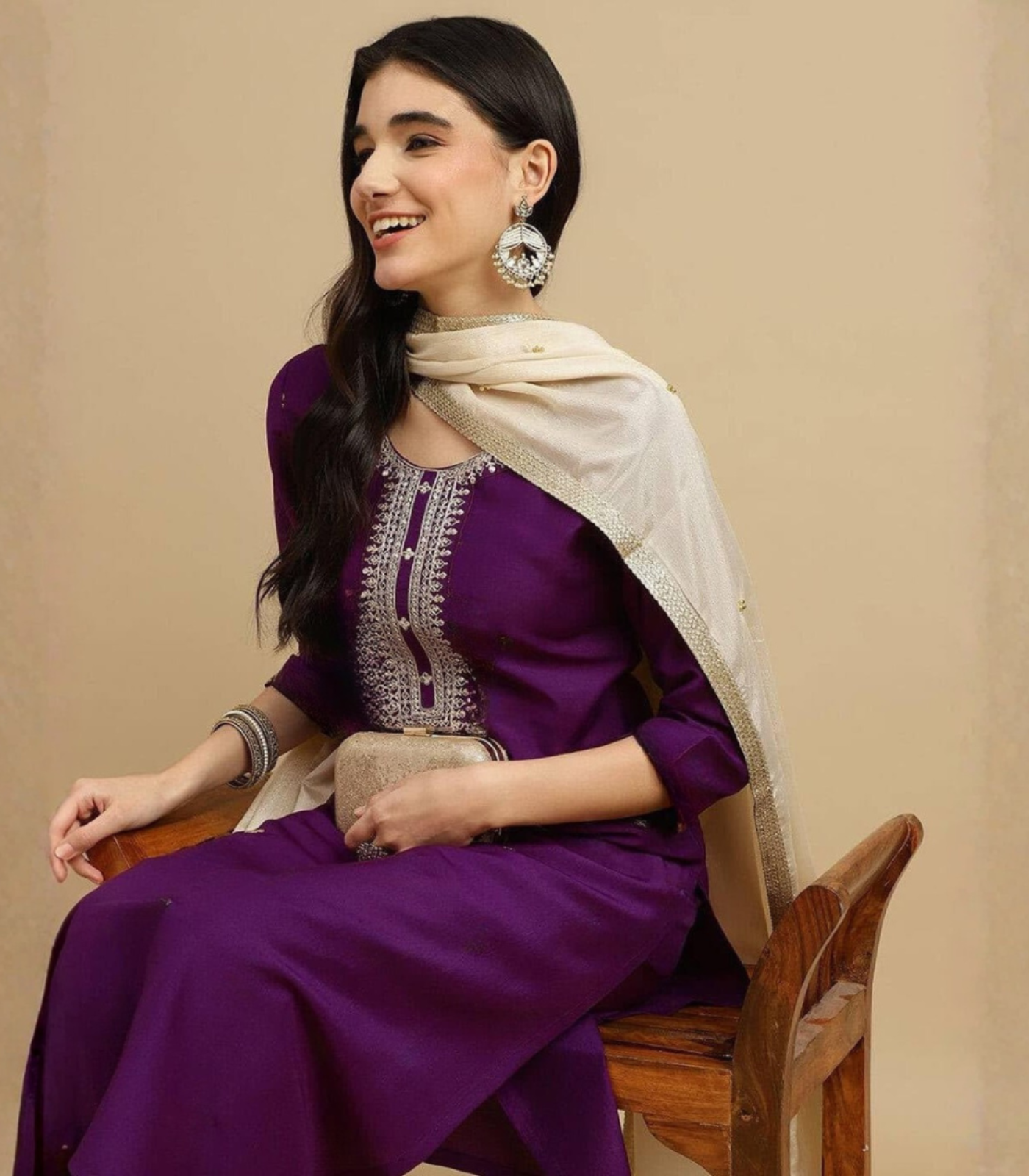 Purple kurti